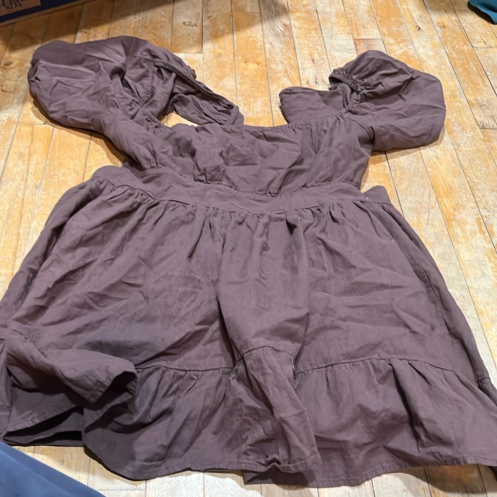 open back tie dress